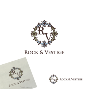 RV      Rock & Vestige | Logo Design by Grapi