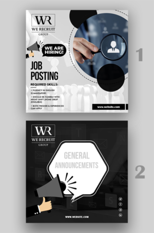 Diseño Gráfico por AweSomeLogoTeam para We Recruit Group | Diseño #24550662