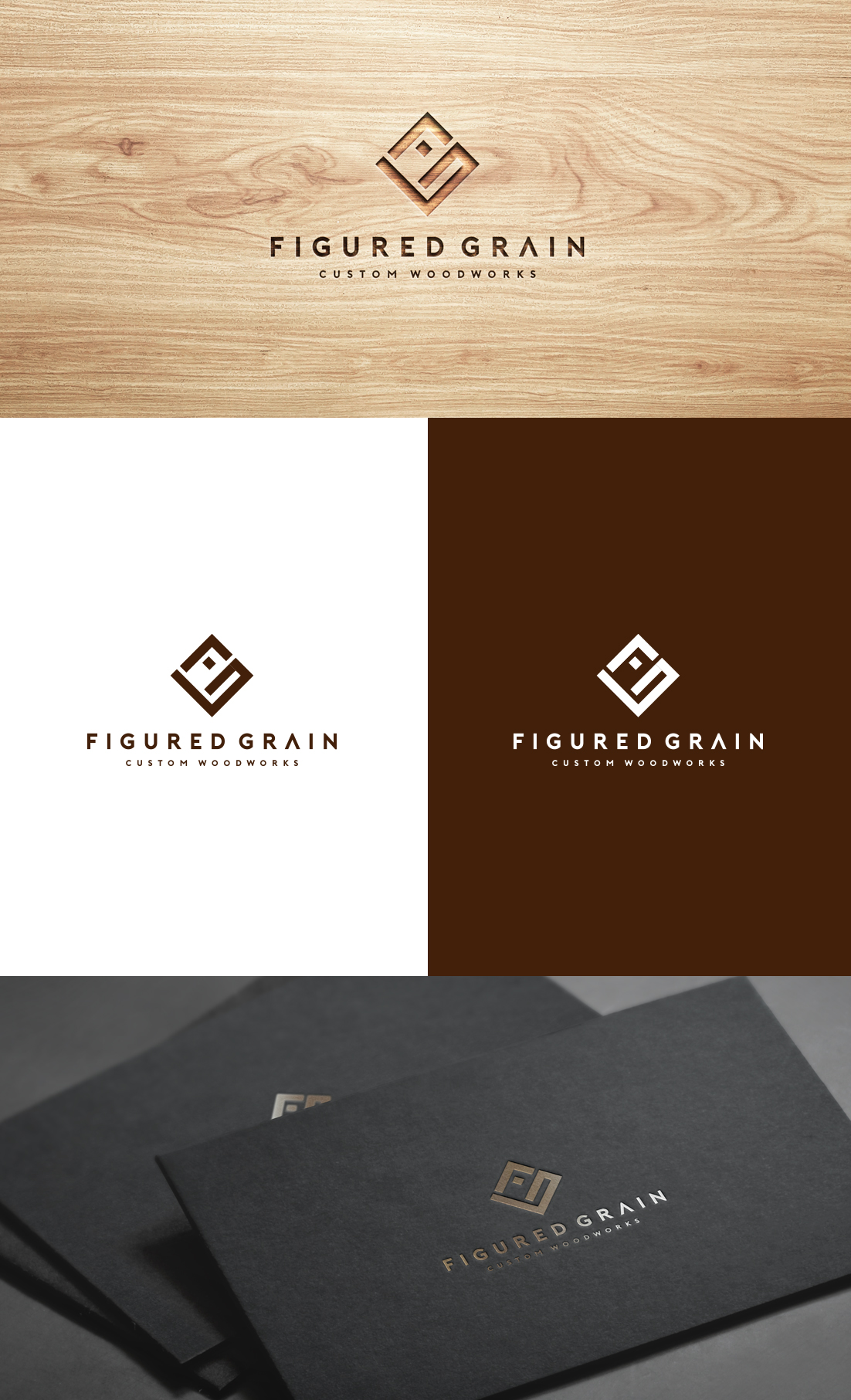 Logo Design by GLDesigns for Figured Grain | Design #24546320