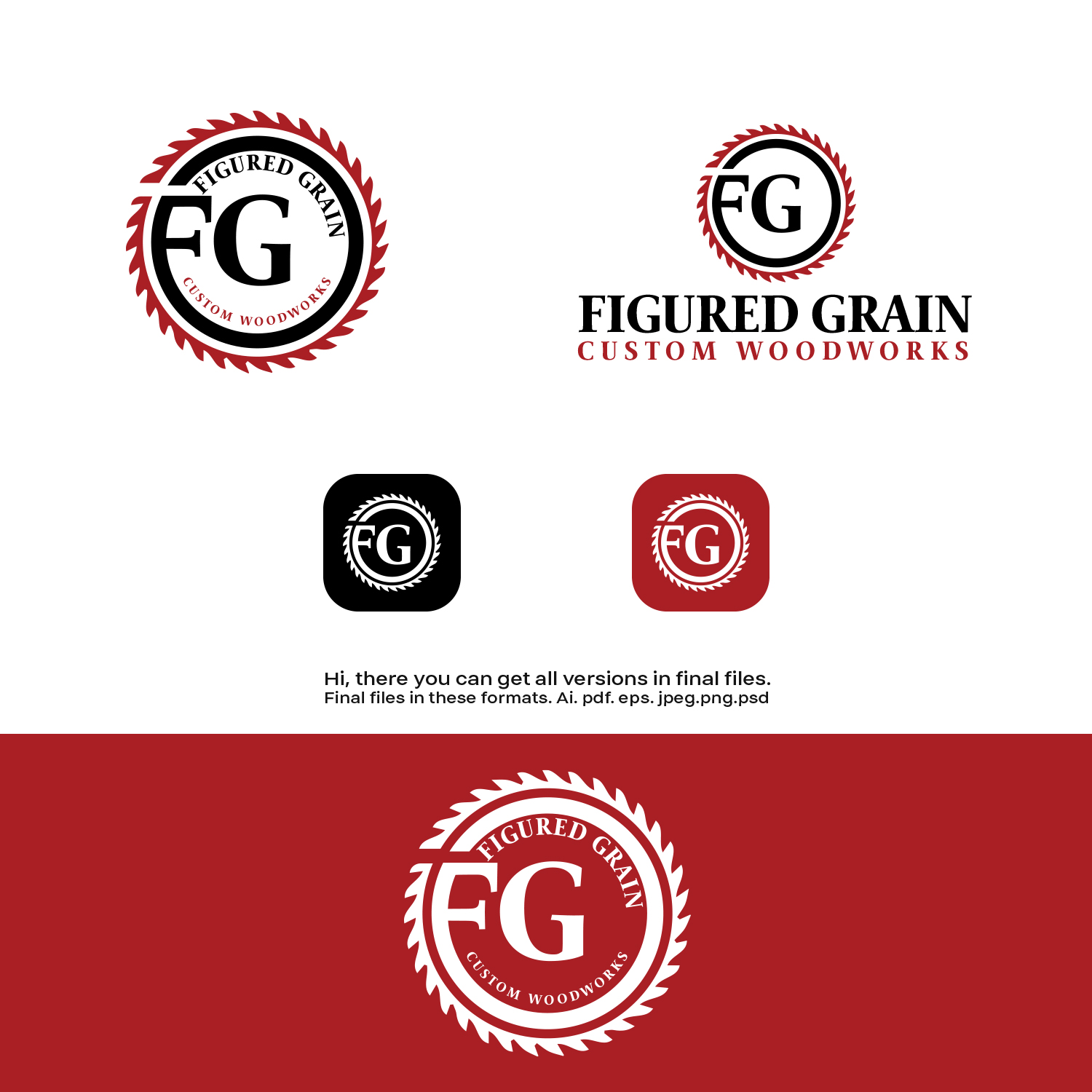 Logo-Design von MG.graphics für Figured Grain | Design #24550848