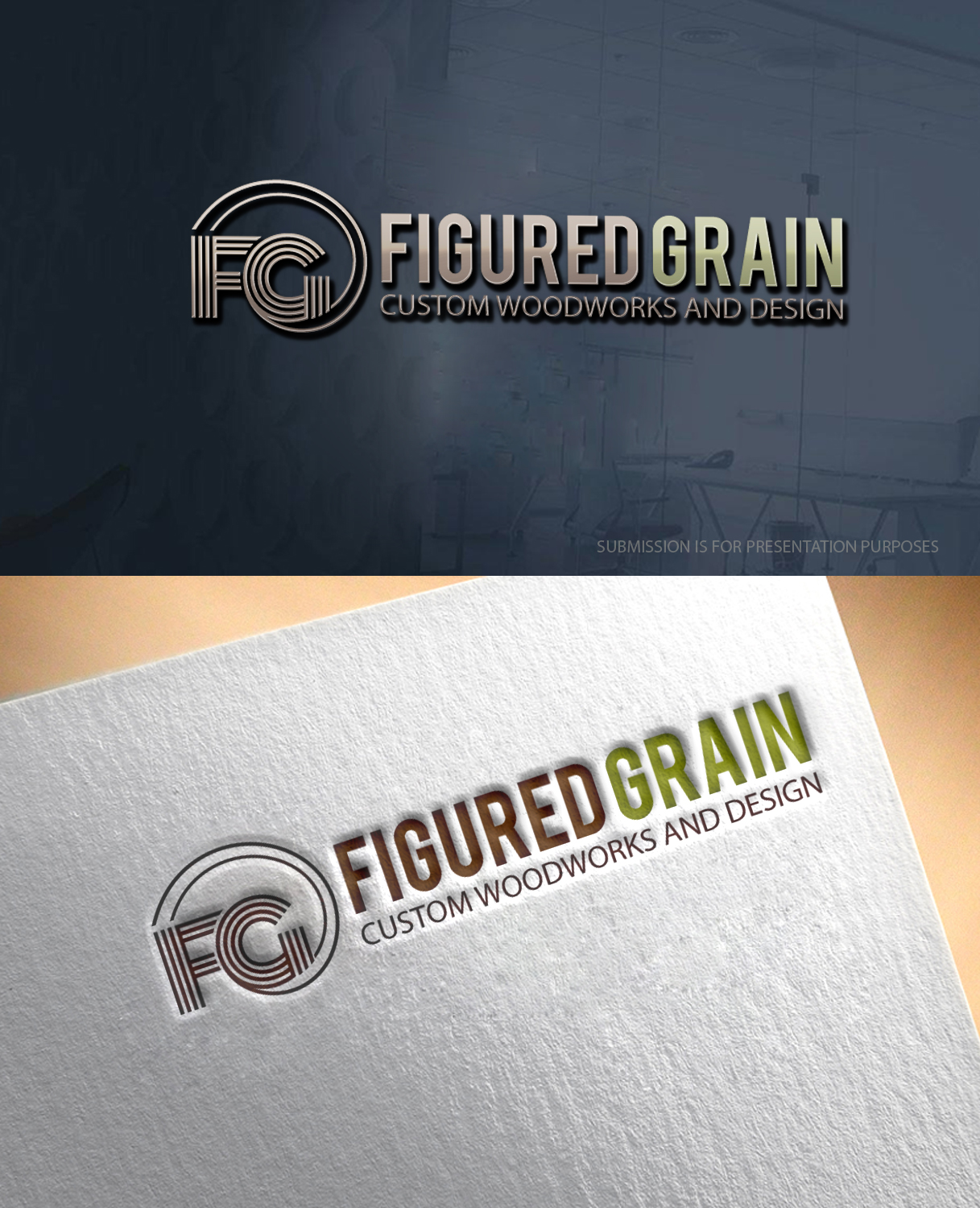 Logo Design by graphicevolution for Figured Grain | Design #24545695