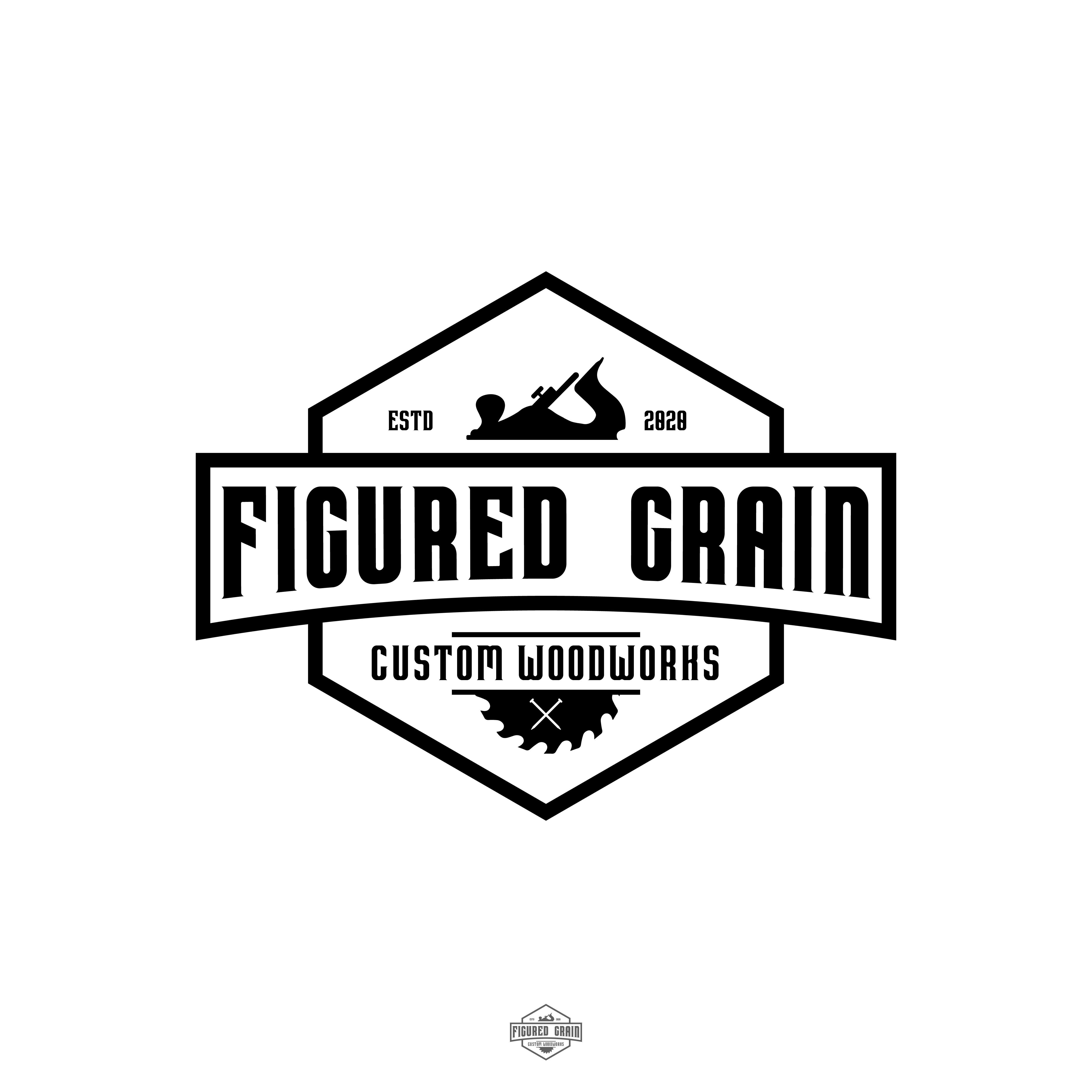Logo Design by Blvck for Figured Grain | Design #24548034