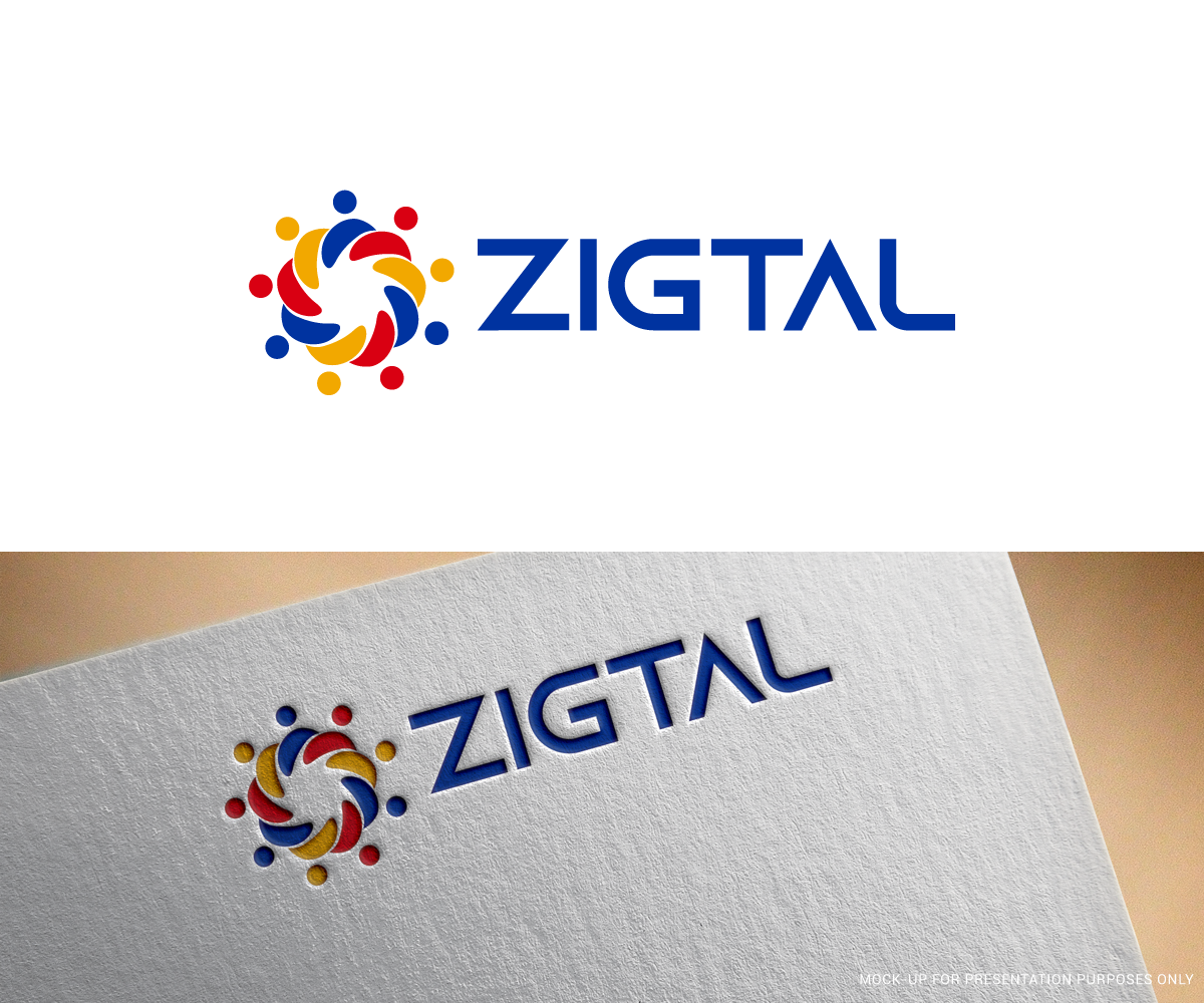 Logo Design by kimcam for Zigtal | Design #24567564