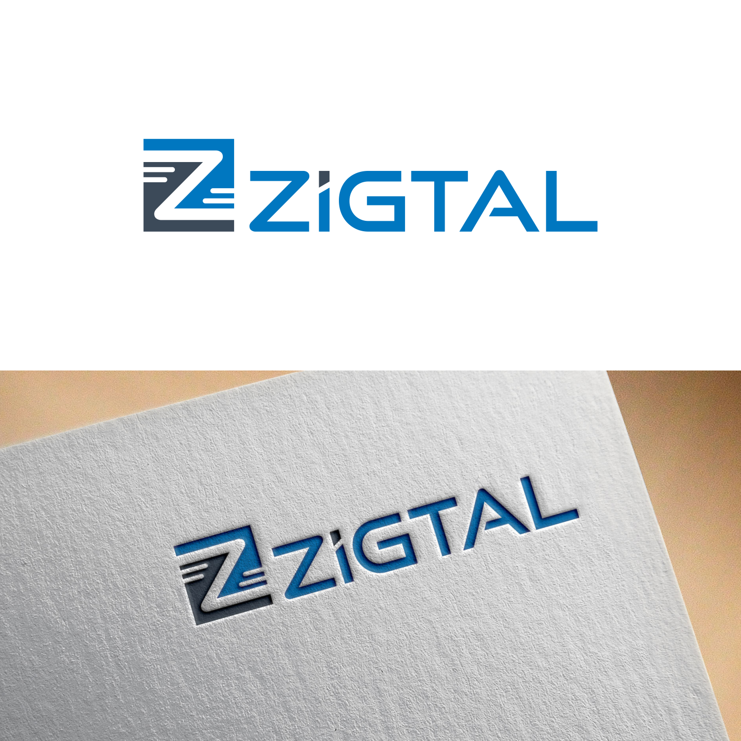 Logo Design by mbah suratman for Zigtal | Design #24545956