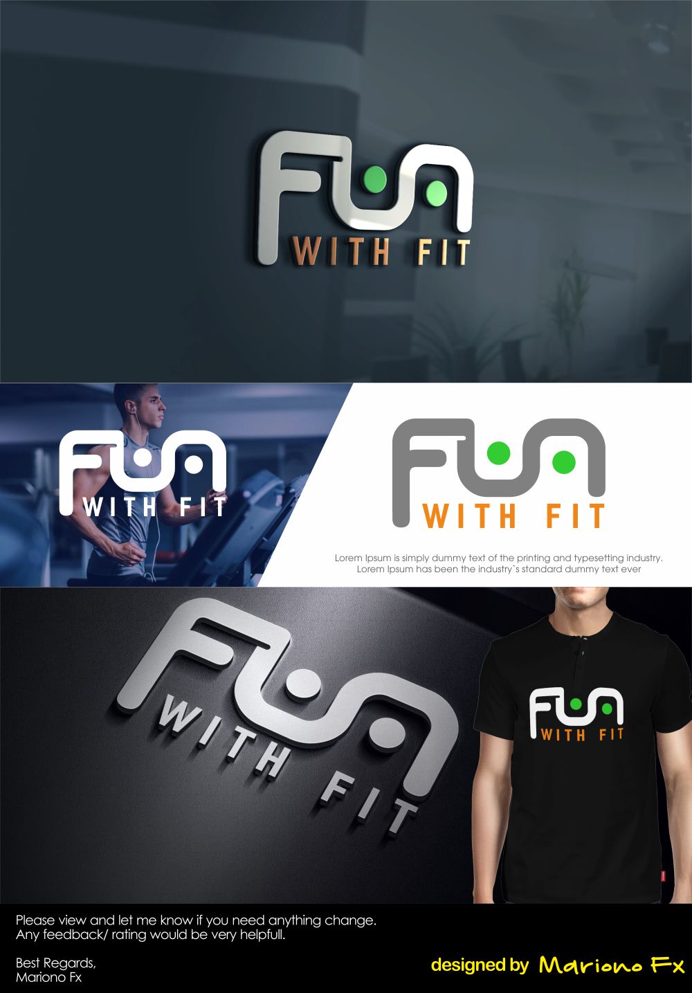Design de Logo par Mariono Fx pour FUN WITH FIT | Design #24594315