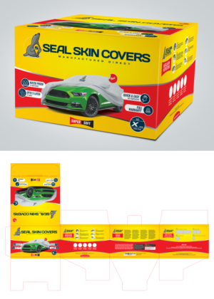 Car Cover Retail Packaging Box Design | Diseño de Empaque por artgroup 48