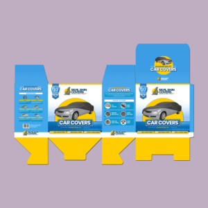 Car Cover Retail Packaging Box Design | Diseño de Empaque por paulkanjosh