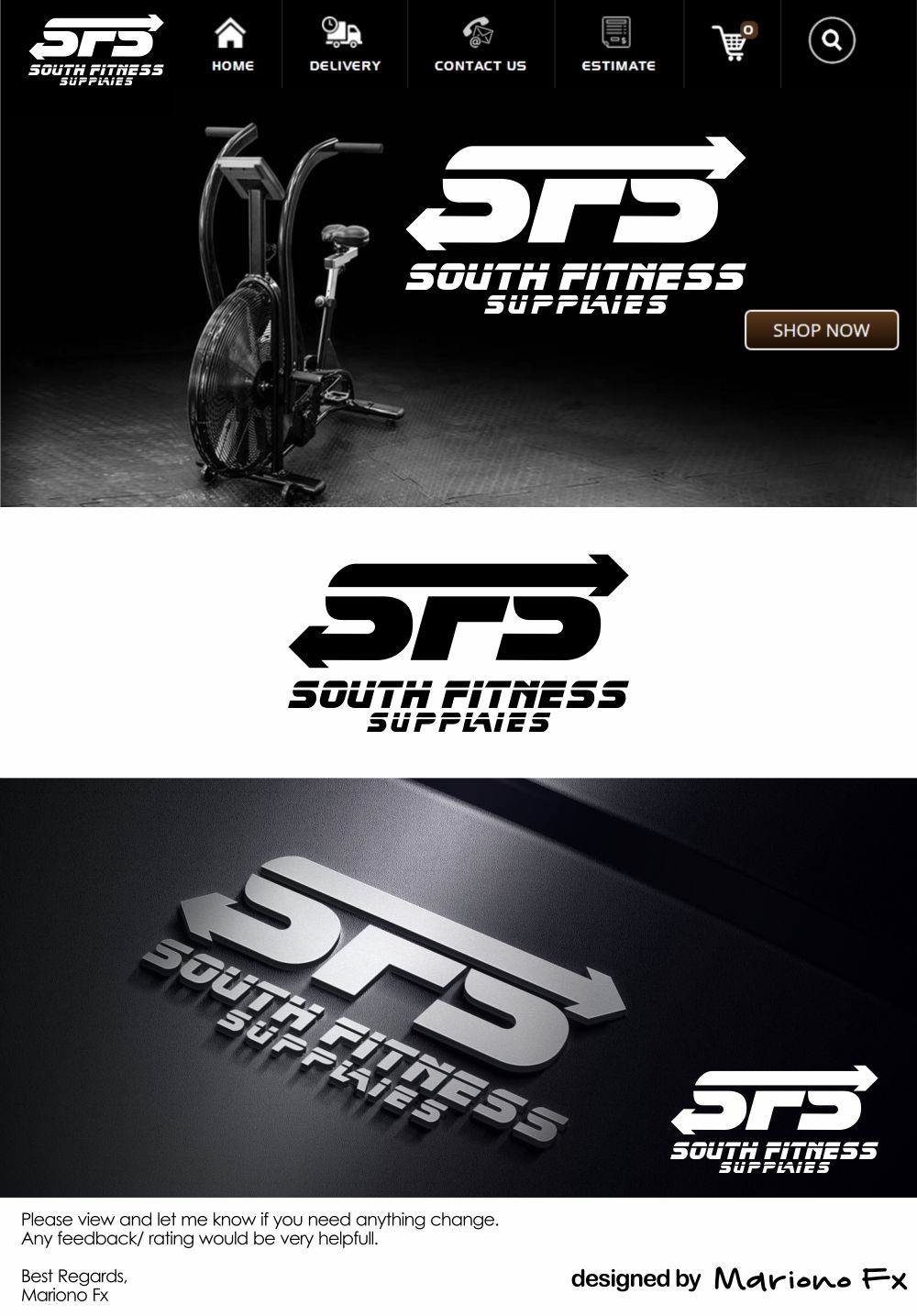 Logo Design by Mariono Fx for D8 Fitness | Design #24549285