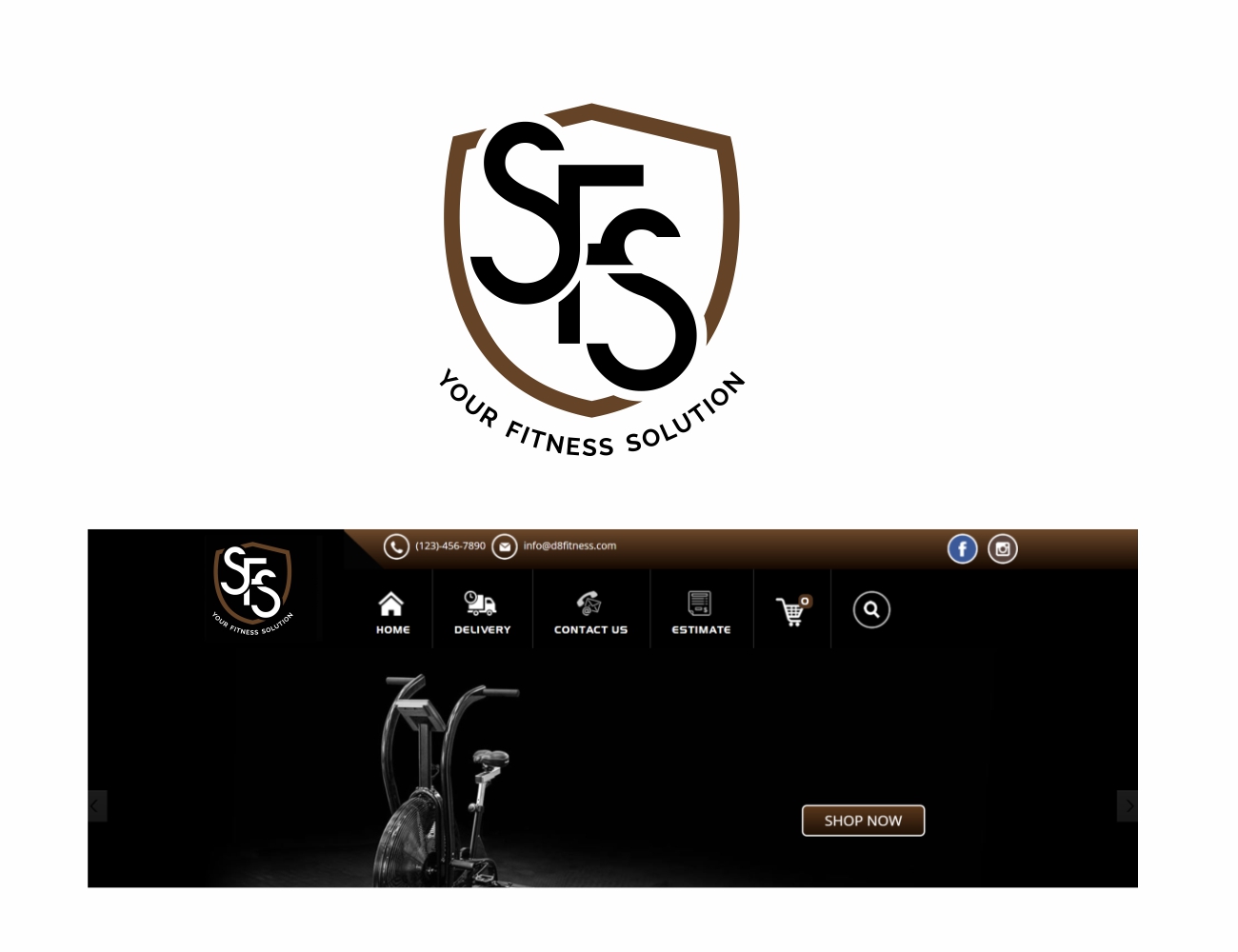 Diseño de Logo por MOH Studio para D8 Fitness | Diseño #24550725
