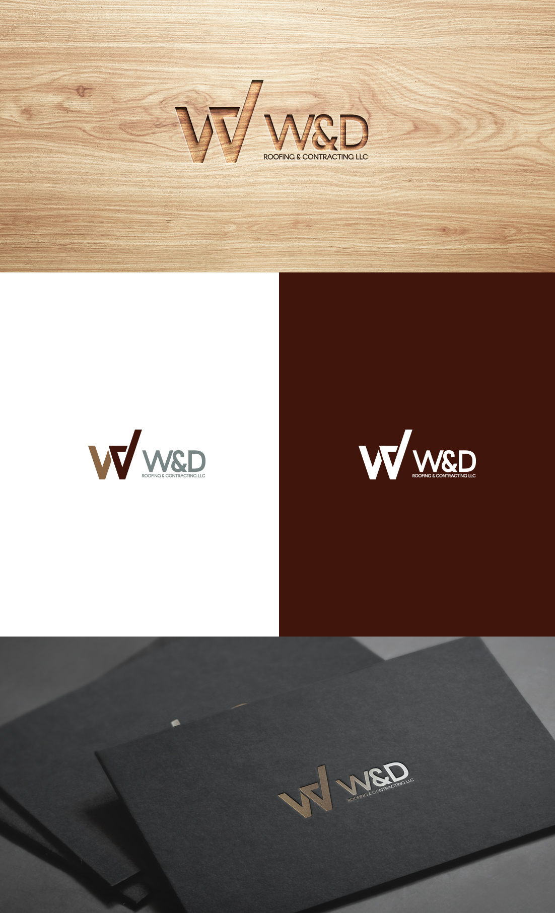 Logo Design by GLDesigns for W & D Roofing and contracting | Design #24555373