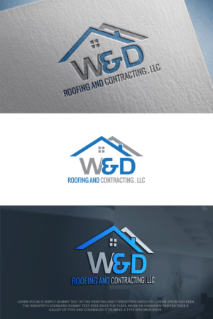 W & D Roofing and contracting . LLC | Logo Design by GoodTimes$$$