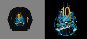 Exclusive staff T-shirt celebrating more than a decade of Audio-Visual Tech Company. | T-Shirt-Design von SAI DESIGNS