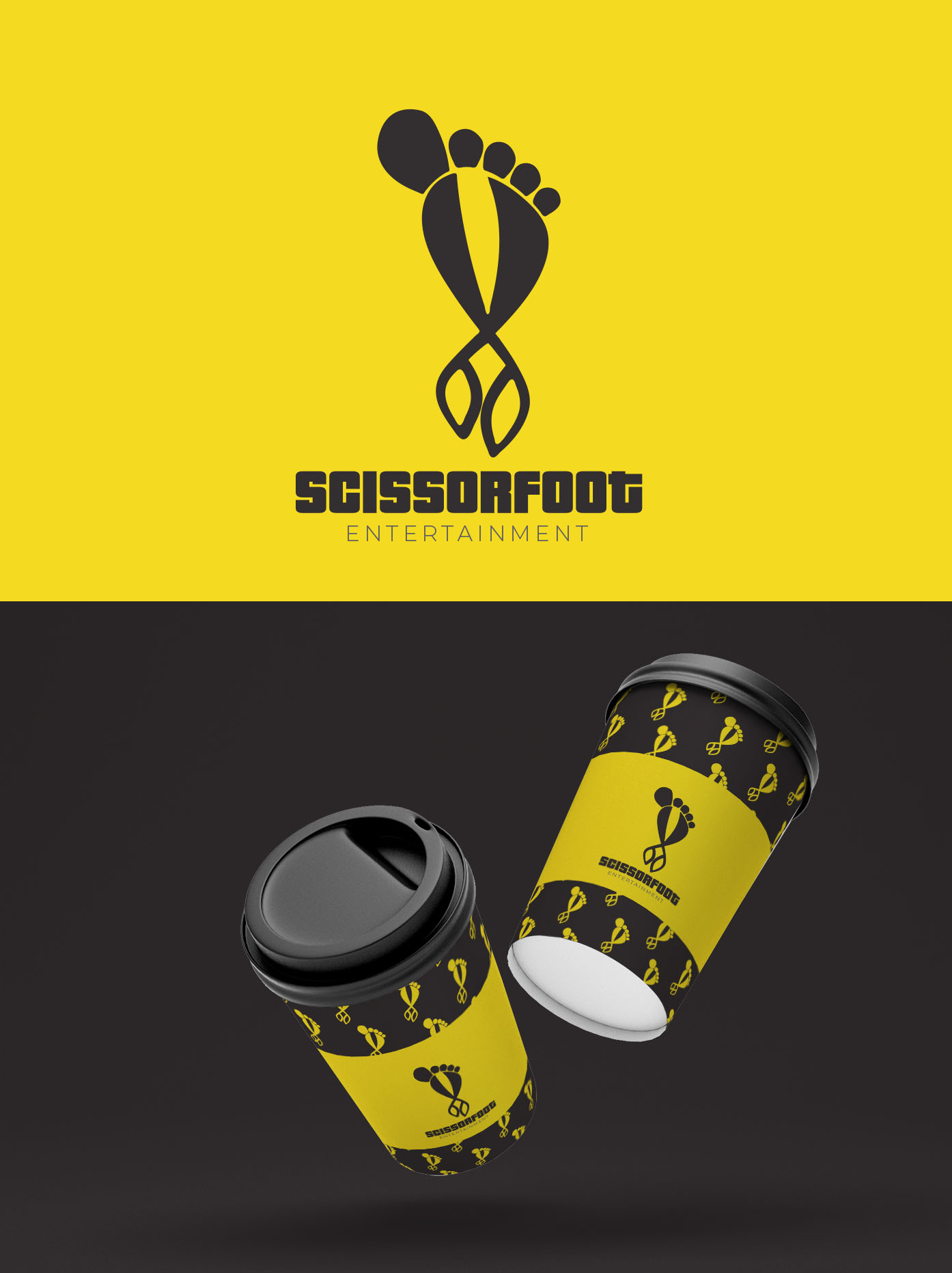 Logo and Business Card Design by AAn Creatives for ScissorFoot Entertainment | Design #24586368
