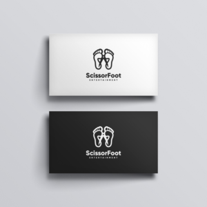 ScissorFoot Entertainment | Logo- und Visitenkarten-Design von aquabomb26