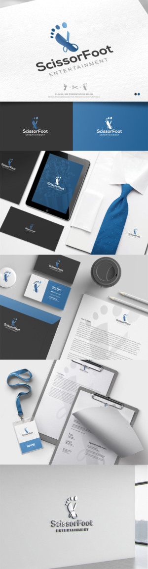 ScissorFoot Entertainment | Logo- und Visitenkarten-Design von rafaeldsgn