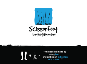 Logo- und Visitenkarten-Design von Tha Don7 für ScissorFoot Entertainment | Design: #24593836