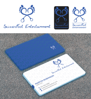 Logo- und Visitenkarten-Design von nurulhasan.iou für ScissorFoot Entertainment | Design: #24590331
