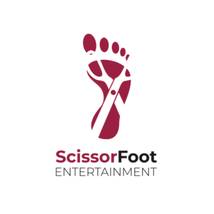 Logo- und Visitenkarten-Design von Bastinian für ScissorFoot Entertainment | Design: #24553351
