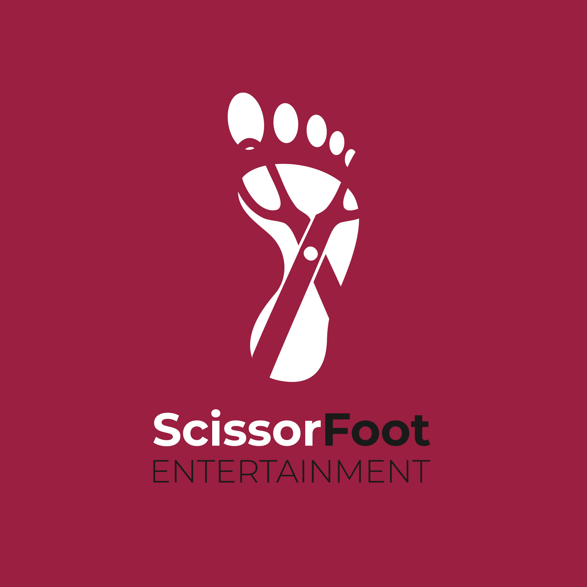 Logo and Business Card Design by Bastinian for ScissorFoot Entertainment | Design #24553352