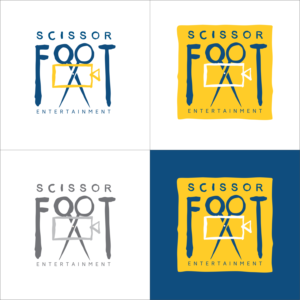 Logo- und Visitenkarten-Design von Waan für ScissorFoot Entertainment | Design: #24598768
