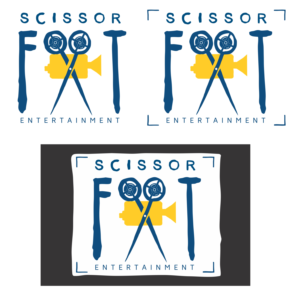 Logo- und Visitenkarten-Design von Waan für ScissorFoot Entertainment | Design: #24648927