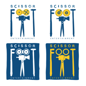Logo- und Visitenkarten-Design von Waan für ScissorFoot Entertainment | Design: #24654960
