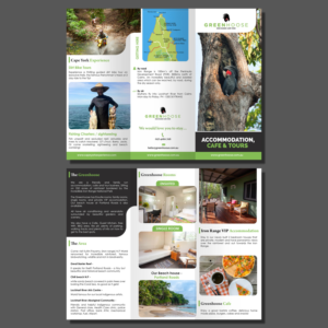 Trifold pamphlet for accommodation, cafe and tour business | Flyer Design by aspiremedia