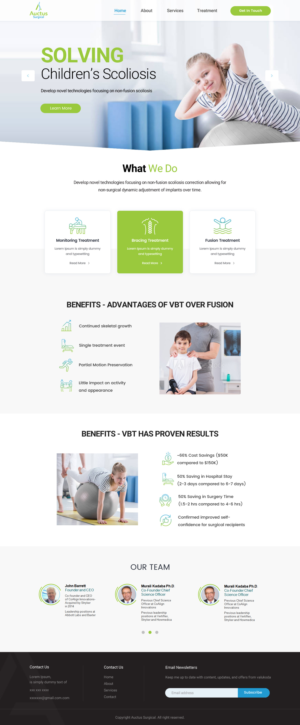 One page website | Web Design by Shijo John