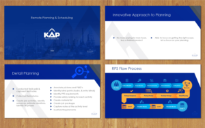 Remote Planning & Scheduling Power Point Presentation | Graphic Design by MNM