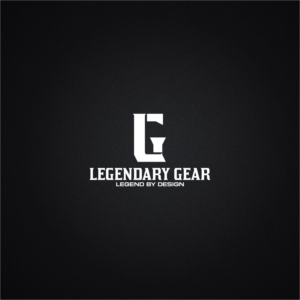 'Legendary Gear' (name) and 'Legend by Design' (tag line) | Logo Design by Arham Hidayat