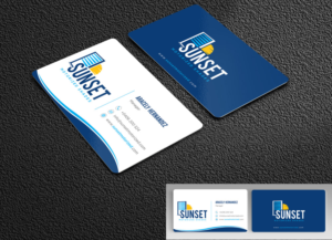 Sunset Motorized Shade  Business Card | Business Card Design by alex_etel