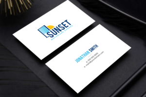 Sunset Motorized Shade  Business Card | Business Card Design by Bold Pixels