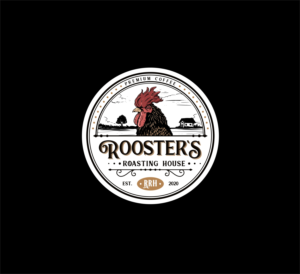 Rooster's Roasting House - Premium Coffee | Logo Design by Ankit Bhattarai