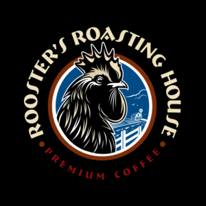 Rooster's Roasting House - Premium Coffee | Logo Design by Dennis Jackson Design