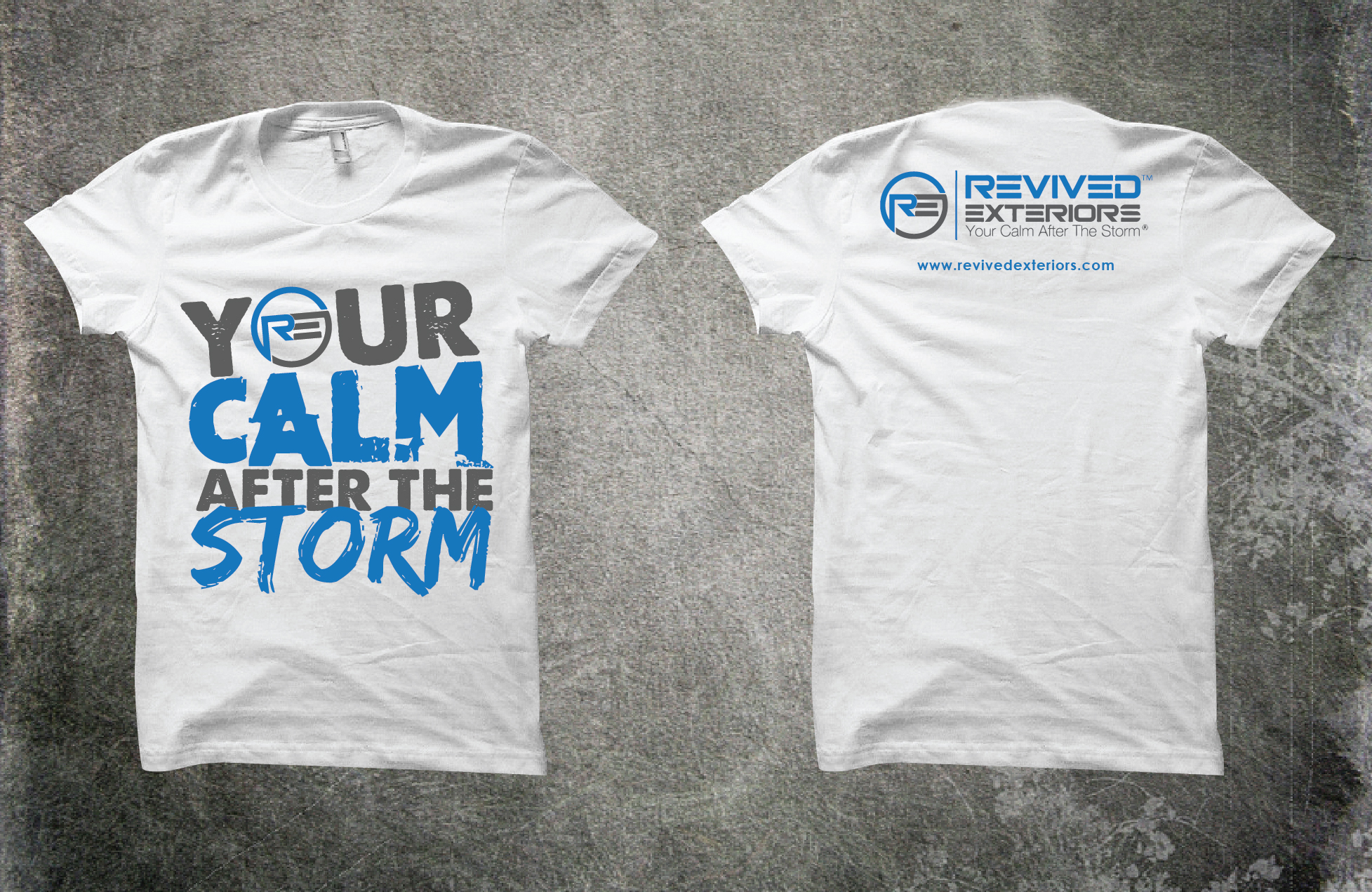T-shirt Design by Taho Design for Revived Exteriors, Inc. | Design #24606511