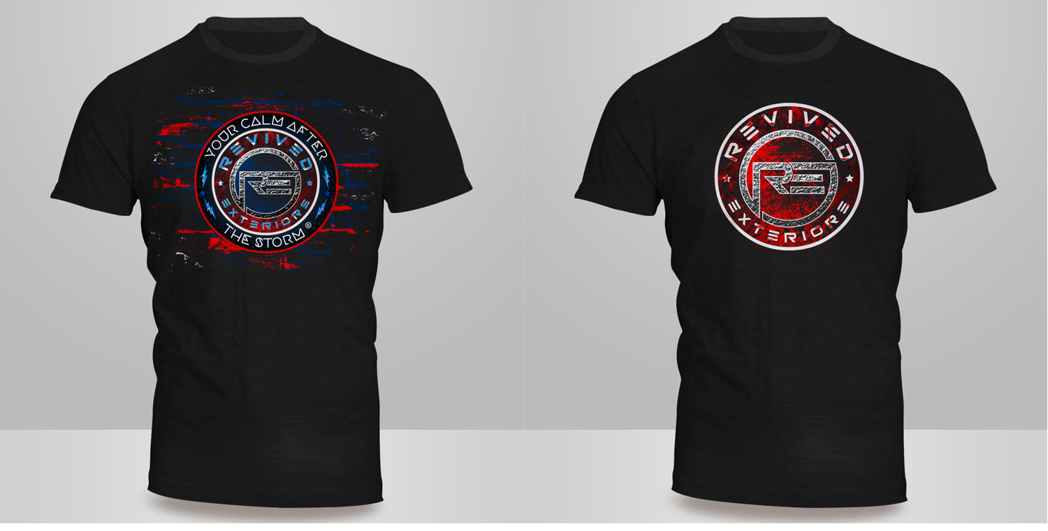 T-shirt Design by Kero for Revived Exteriors, Inc. | Design #24560059
