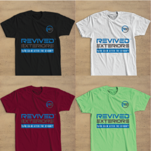 T-Shirt-Design von Zak deZign für Revived Exteriors, Inc. | Design: #24605996