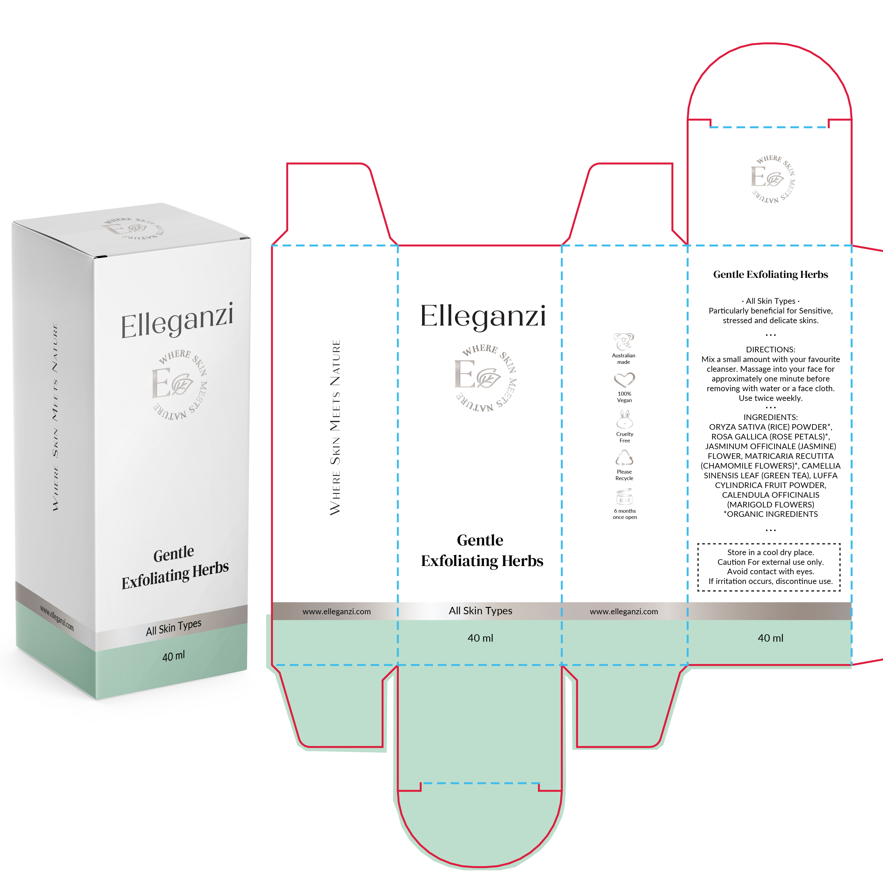 Packaging Design by Krasimira Georgieva for Elleganzi Skincare | Design #24657551