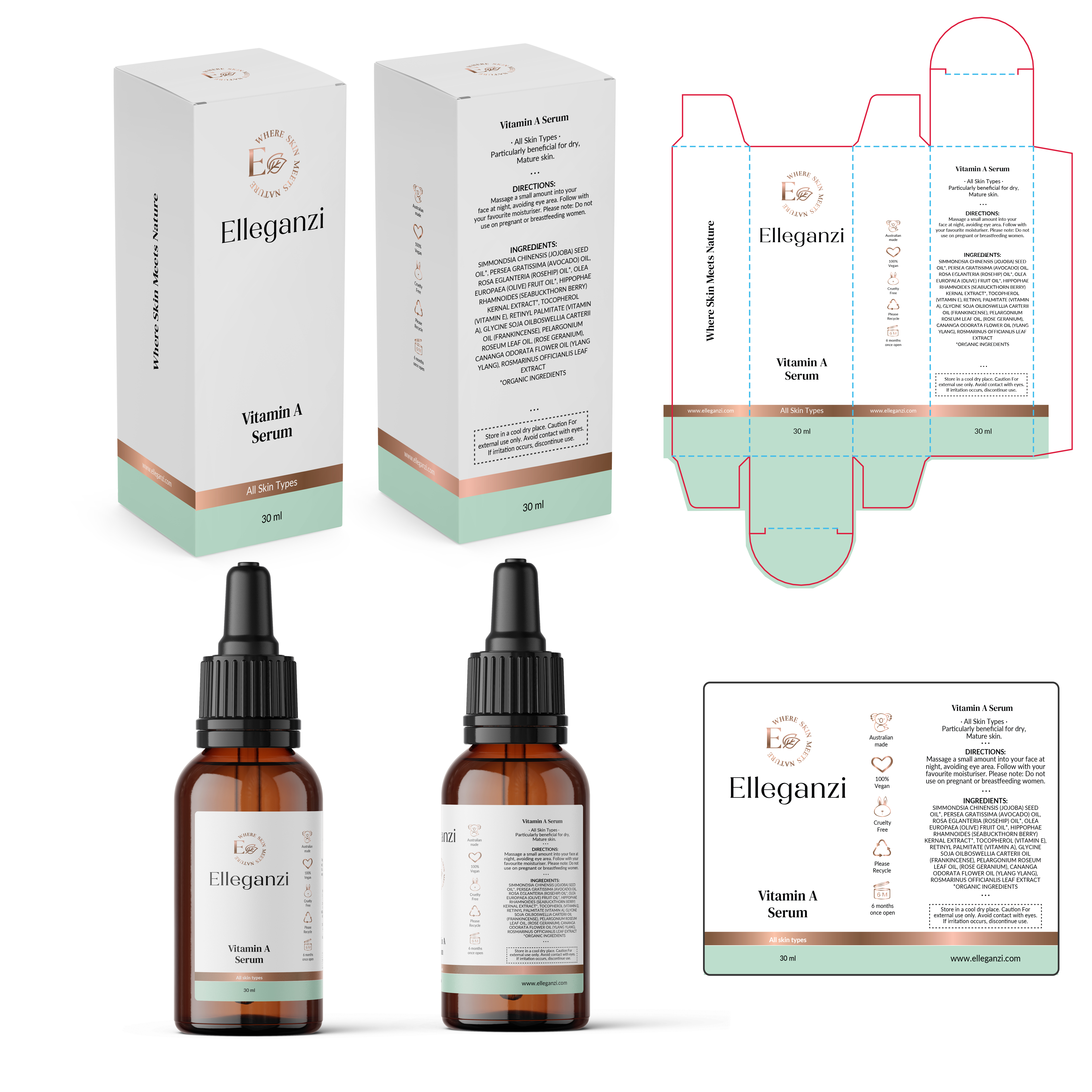 Design Emballage par Krasimira Georgieva pour Elleganzi Skincare | Design #24675505