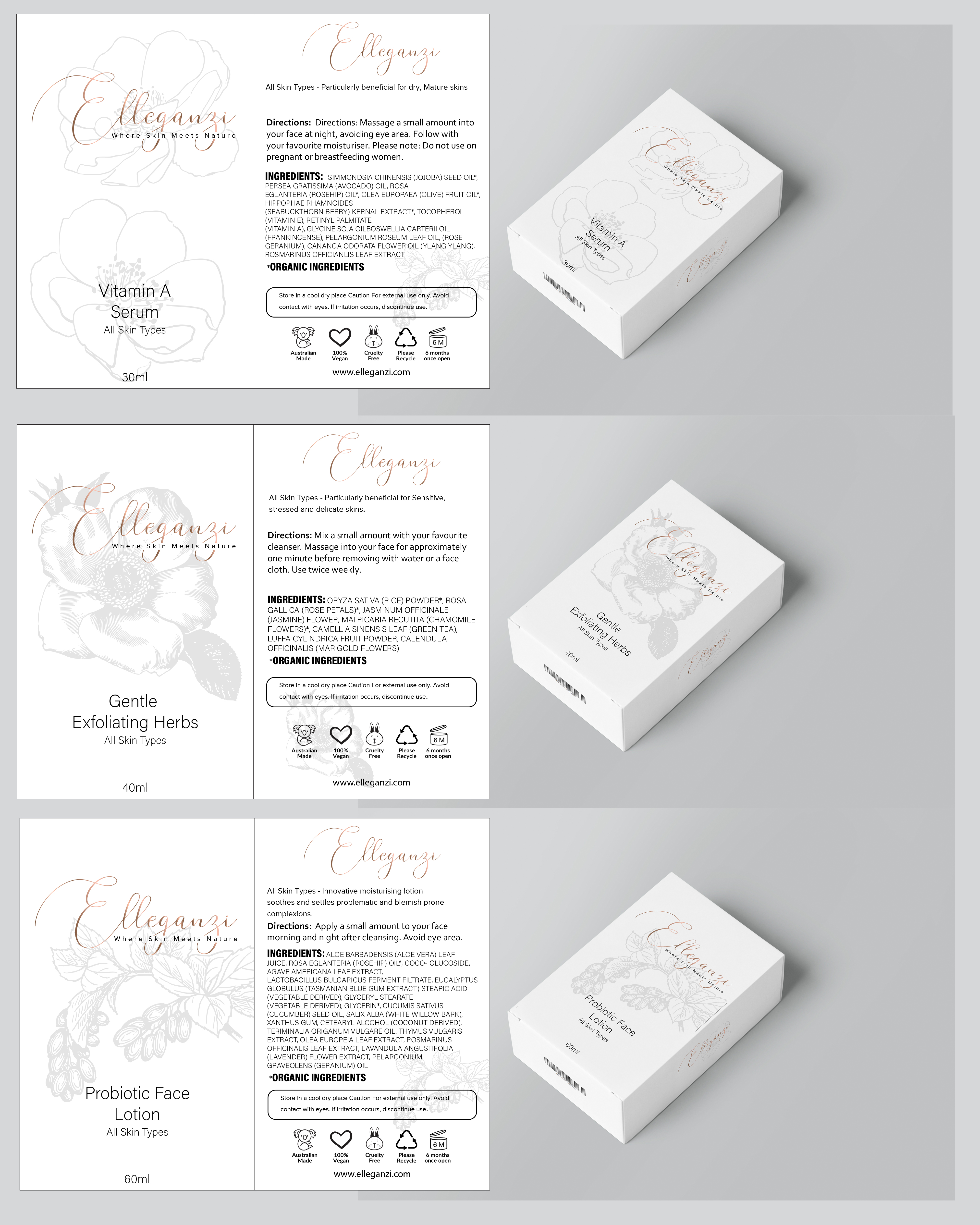 Packaging Design by arfka for Elleganzi Skincare | Design #24565251