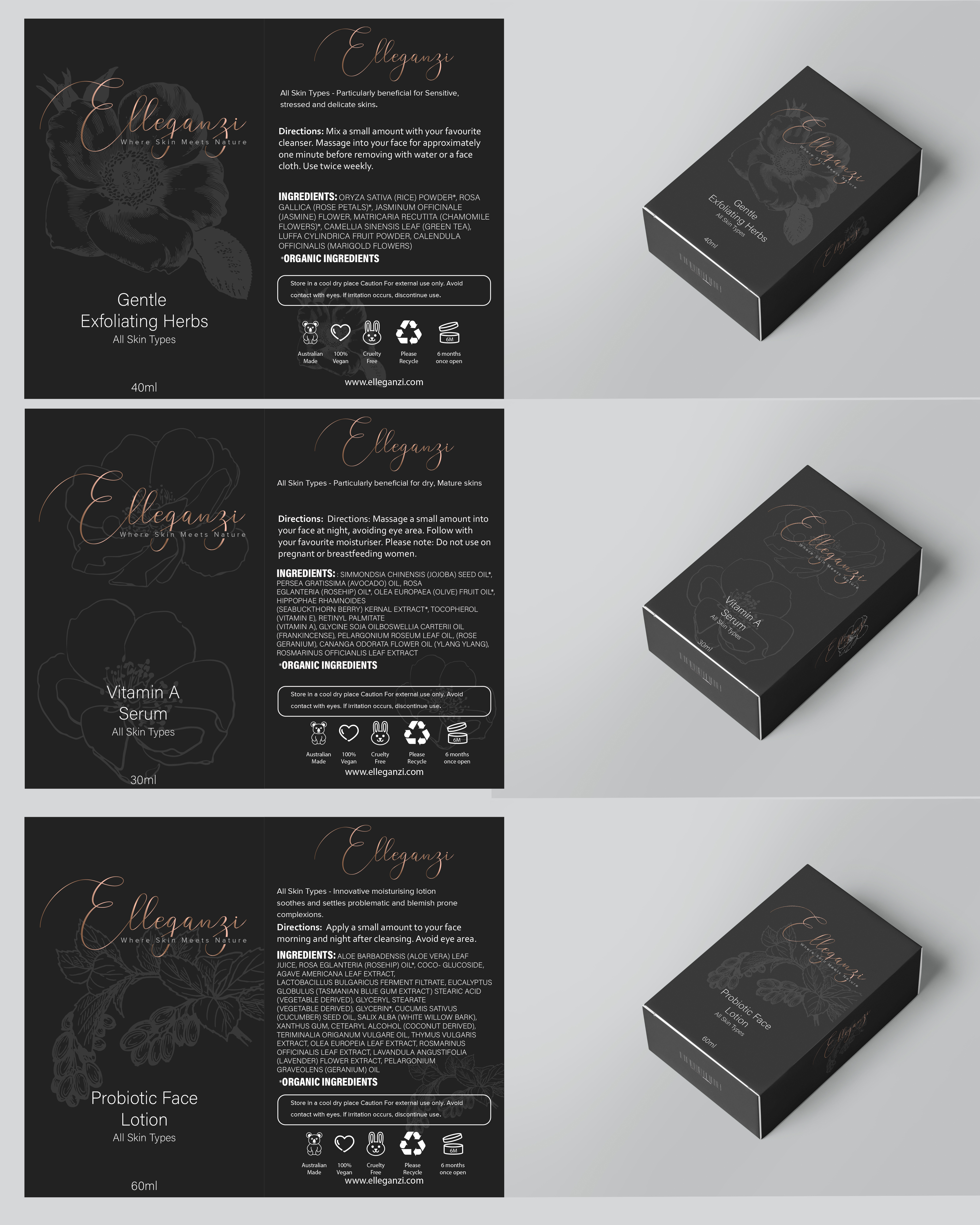 Packaging Design by arfka for Elleganzi Skincare | Design #24565634