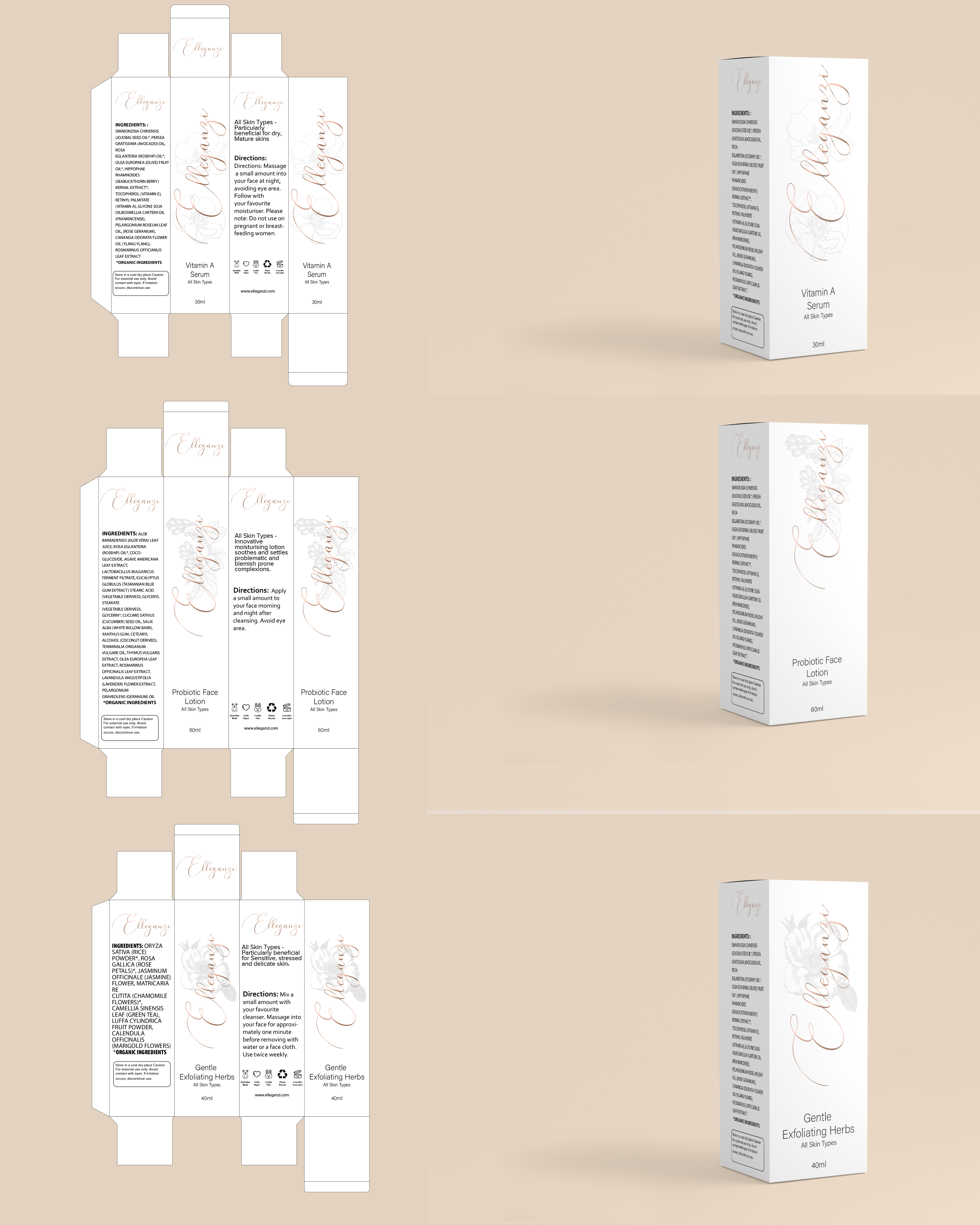 Packaging Design by arfka for Elleganzi Skincare | Design #24568023