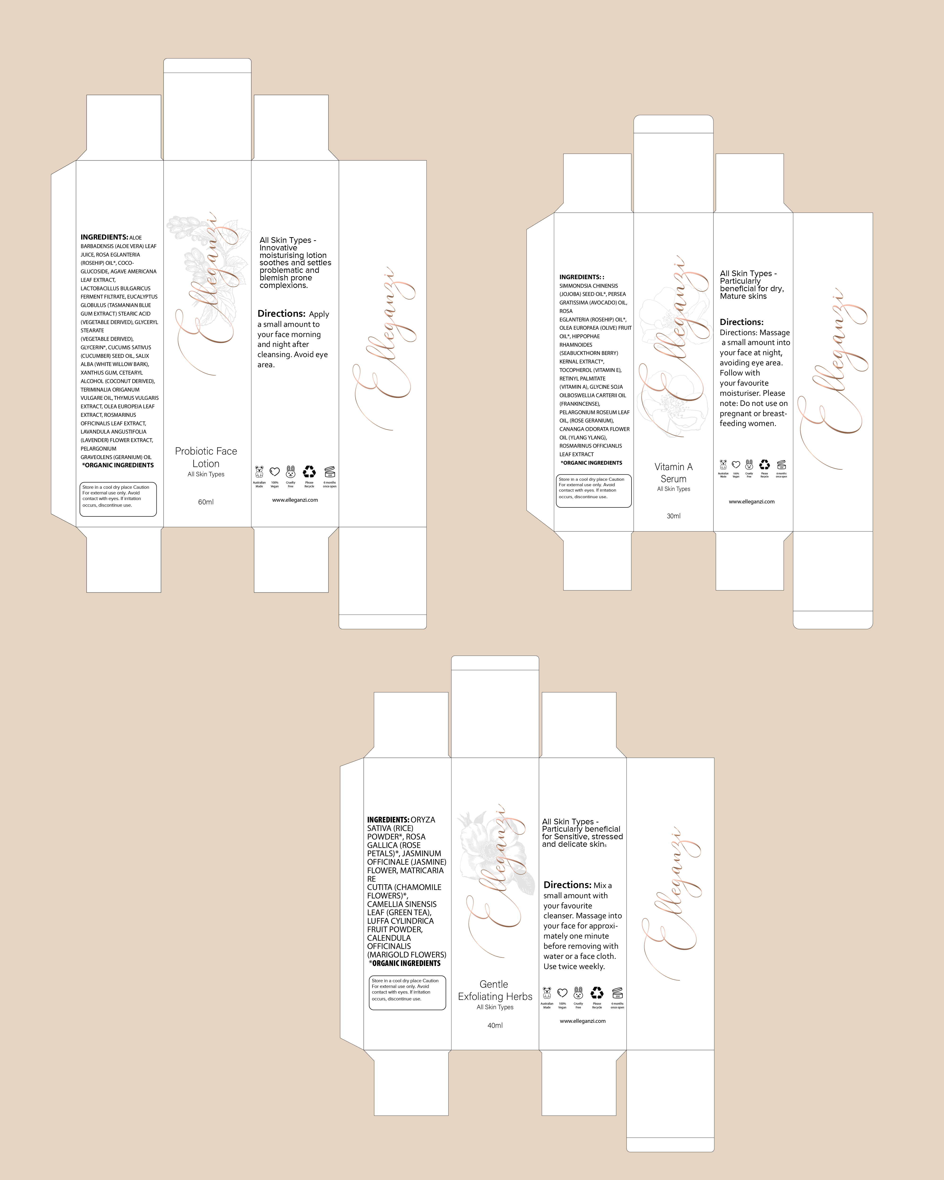 Packaging Design by arfka for Elleganzi Skincare | Design #24576469