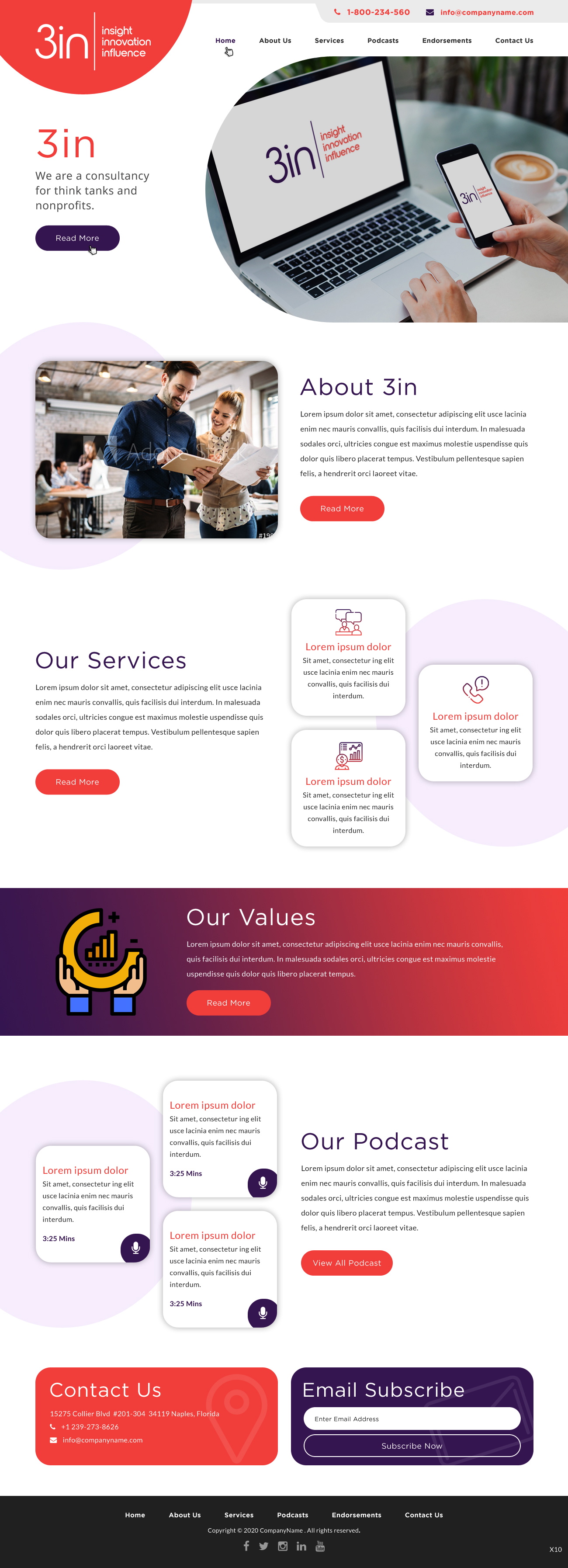 Web Design par pb pour 3in | Design #24570000