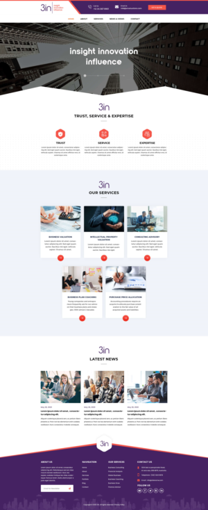 Web Design par Senthil Kumaar V pour 3in | Design : #24569501