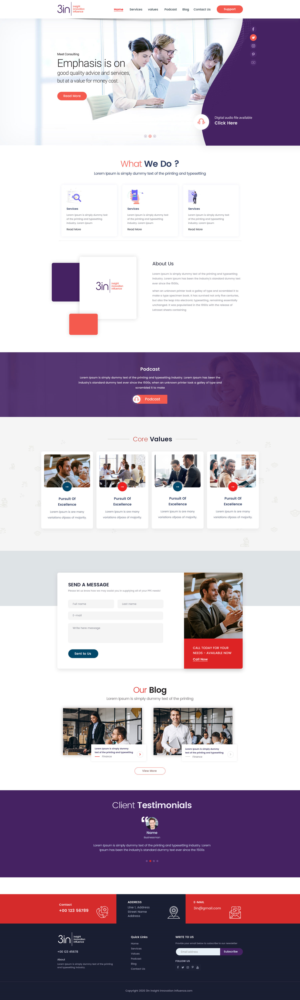 Site for small consultancy for think tanks and non-profits | Web Design by Shijo John