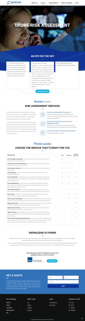Web Design by pb for Sentinel Consulting, LLC | Design: #24570105