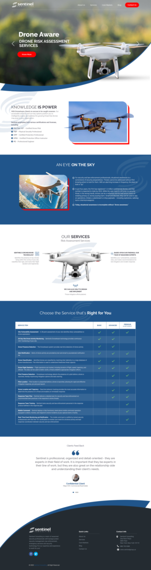 DroneAware - Design a new page for our website | Web-Design von sai.designer87