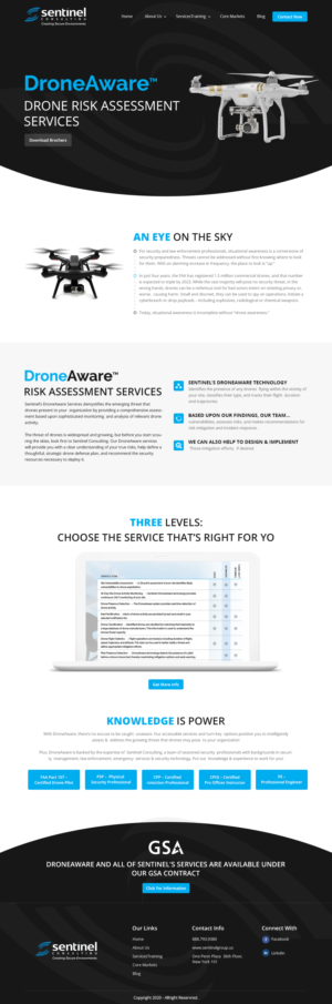 DroneAware - Design a new page for our website | Web-Design von nzdesigners