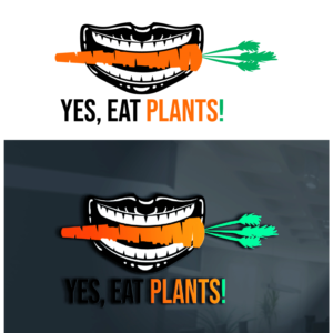 YES, EAT PLANTS! | Logo Design by sangeloenriquez